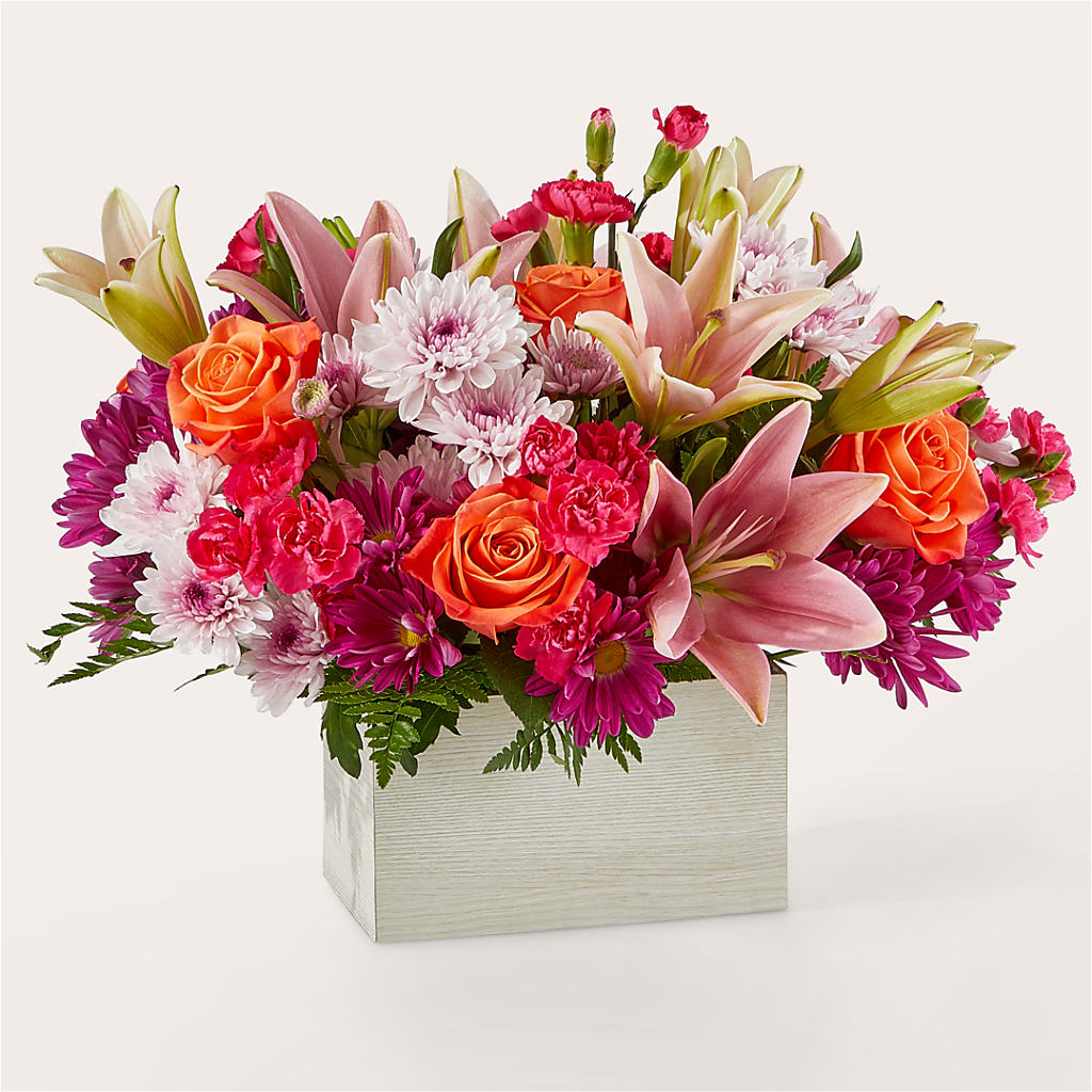 Light of My Life Box Bouquet – Schoodic In Bloom, Winter Harbor ME