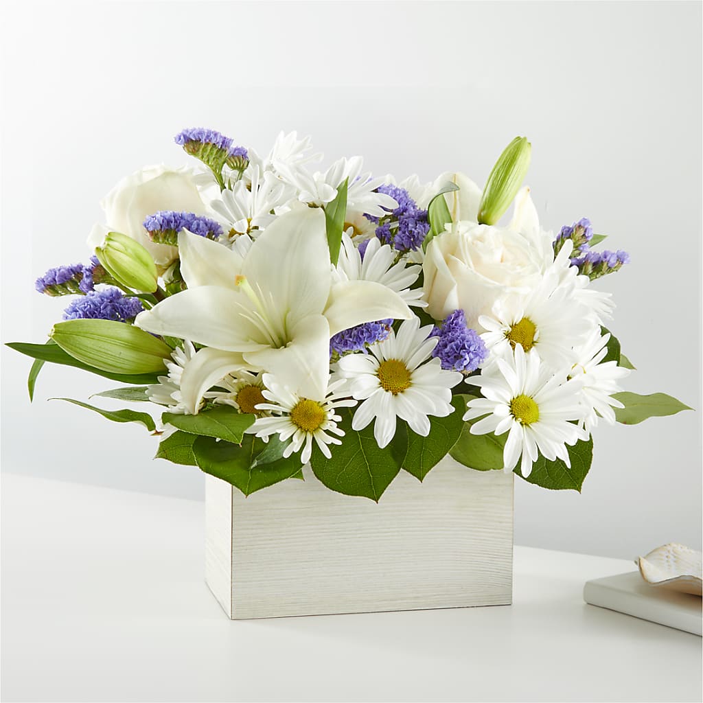 Beyond Blue Box Bouquet – Schoodic In Bloom, Winter Harbor ME