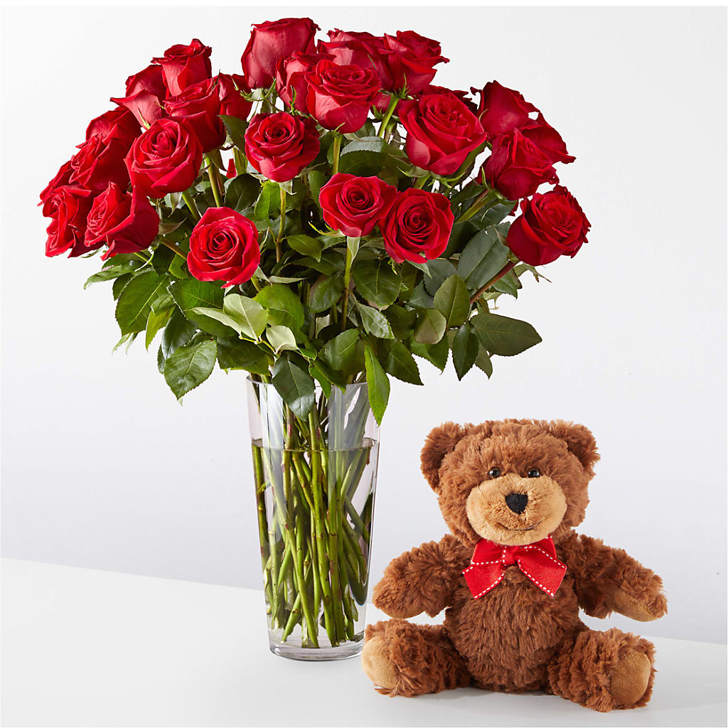 Romantic Long Stem Red Rose Bouquet Bundles – Schoodic In Bloom, Winter Harbor ME