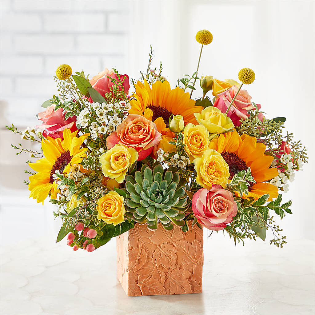 Sunflower Season Bouquet – Schoodic In Bloom, Winter Harbor ME