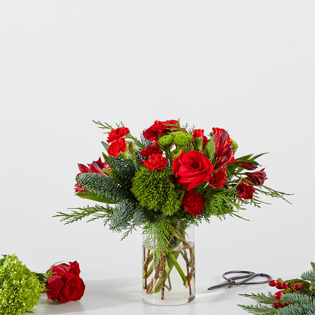 Merry Moment Bouquet – A Florist Original – Schoodic In Bloom, Winter Harbor ME