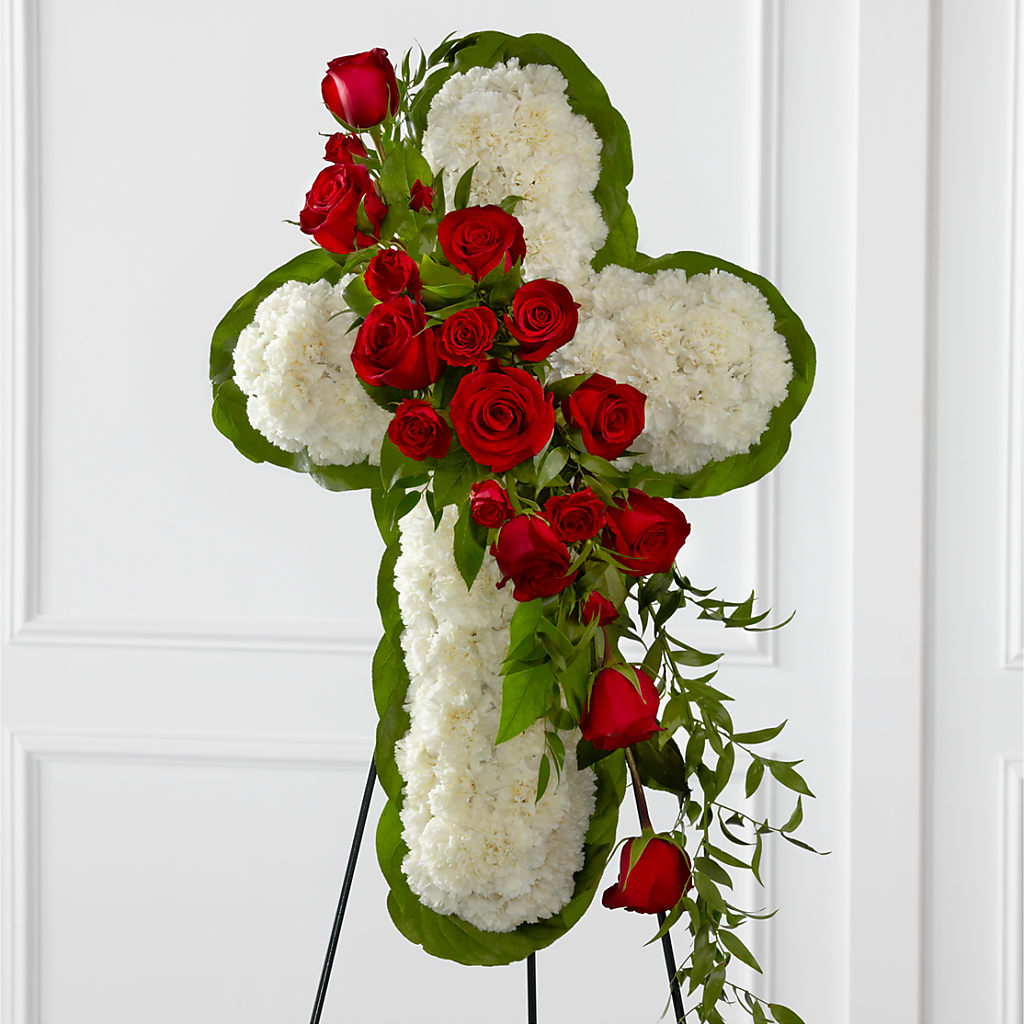 Floral Cross Easel – Schoodic In Bloom, Winter Harbor ME