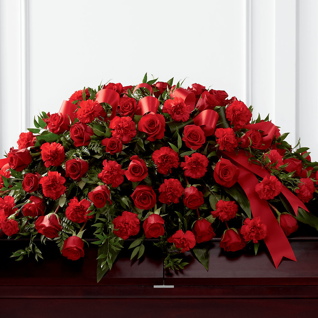 Tribute of Life Casket Spray – Schoodic In Bloom, Winter Harbor ME