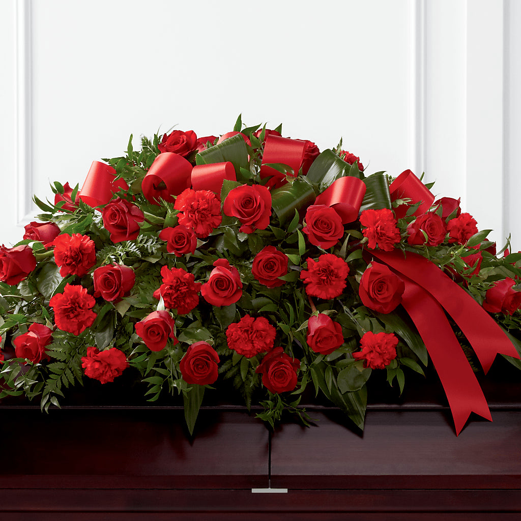 Tribute of Life Casket Spray – Schoodic In Bloom, Winter Harbor ME