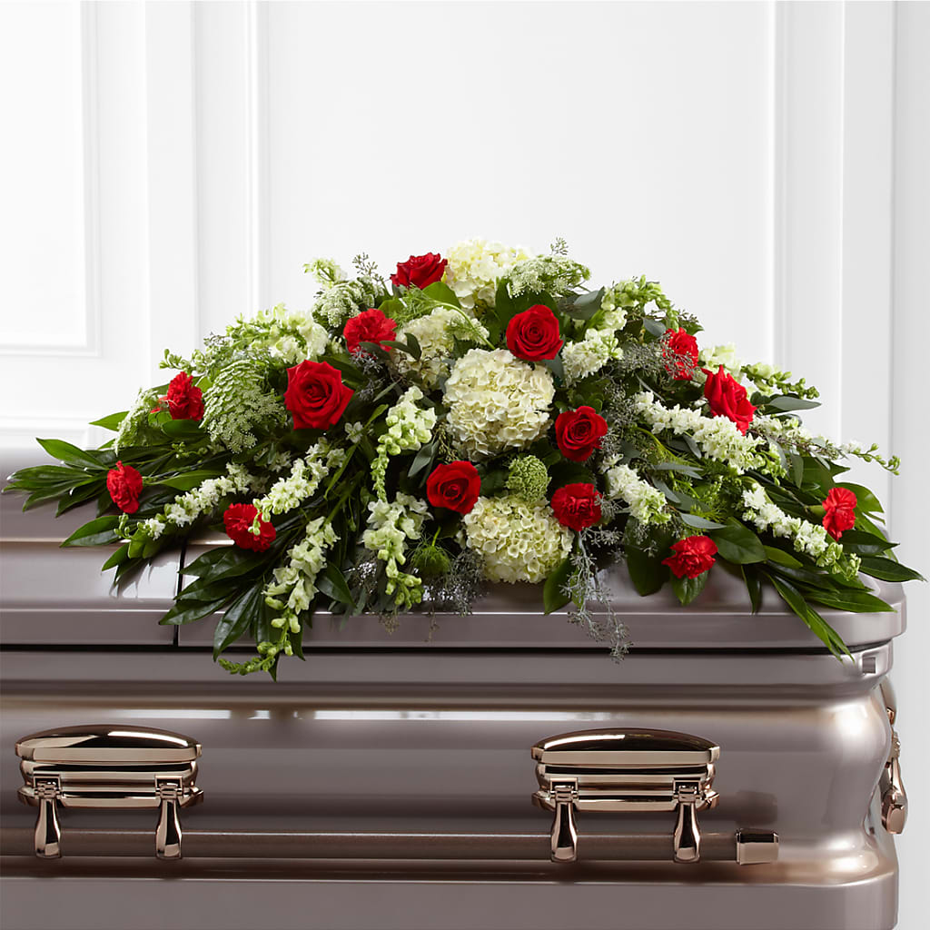 Sincerity Casket Spray – Schoodic In Bloom, Winter Harbor ME