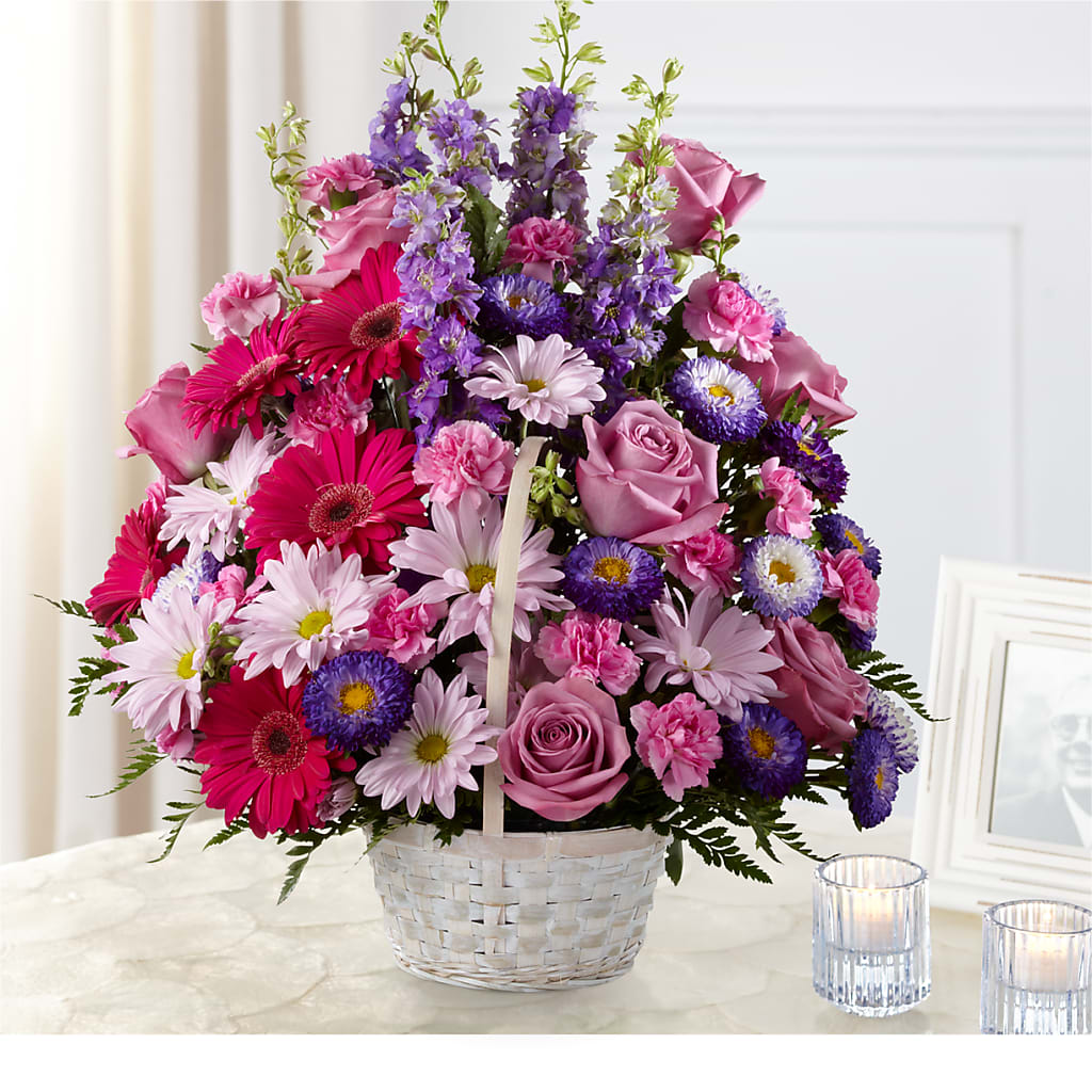Pastel Peace Basket – Schoodic In Bloom, Winter Harbor ME