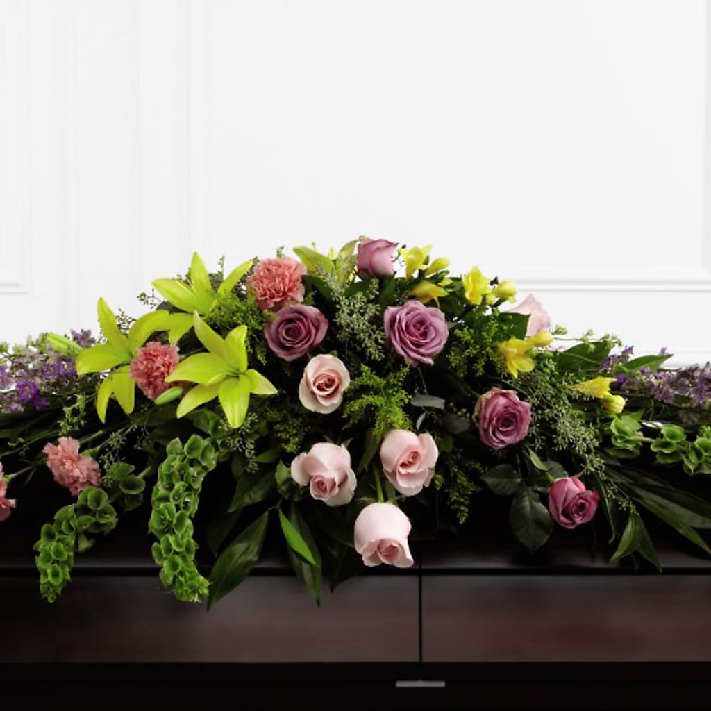 Forever Beloved Casket Spray – Schoodic In Bloom, Winter Harbor ME