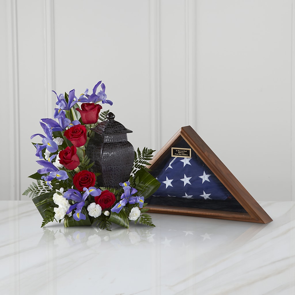 Patriotic Tribute Arrangement – Schoodic In Bloom, Winter Harbor ME