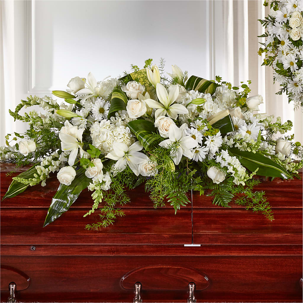 Abundance Casket Spray – Schoodic In Bloom, Winter Harbor ME