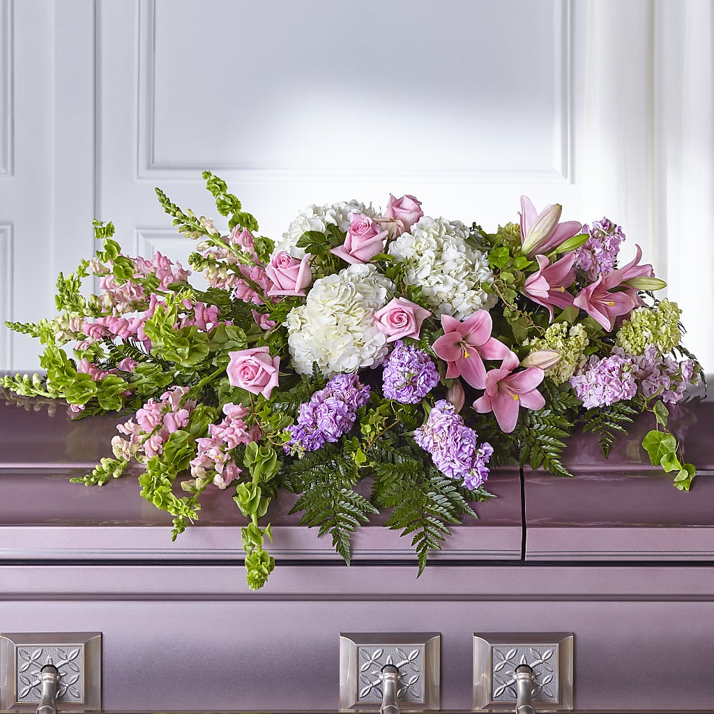 Life's Gratitude Casket Spray – Schoodic In Bloom, Winter Harbor ME