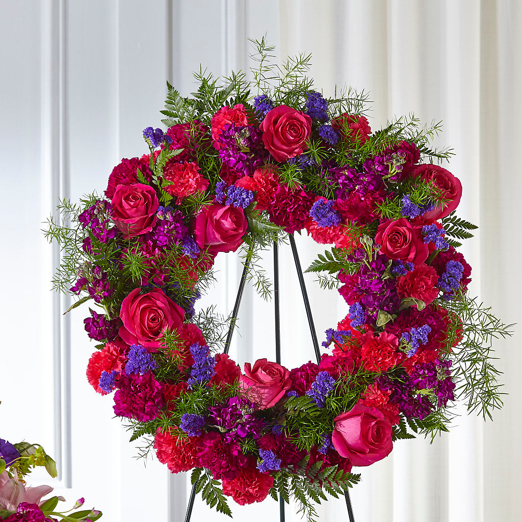 Calming Colors Wreath – Schoodic In Bloom, Winter Harbor ME