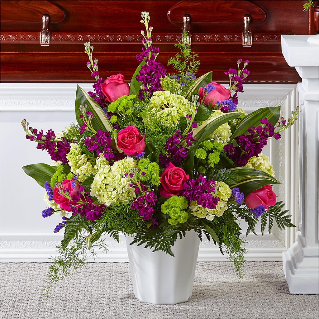 Beautiful Horizons Floor Basket – Schoodic In Bloom, Winter Harbor ME