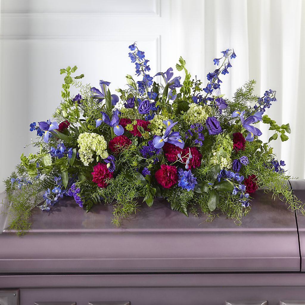 Always Treasured Casket Spray – Schoodic In Bloom, Winter Harbor ME