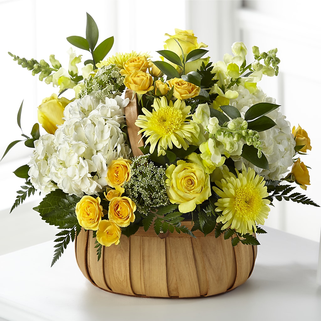 Rustic Remembrance Basket – Schoodic In Bloom, Winter Harbor ME