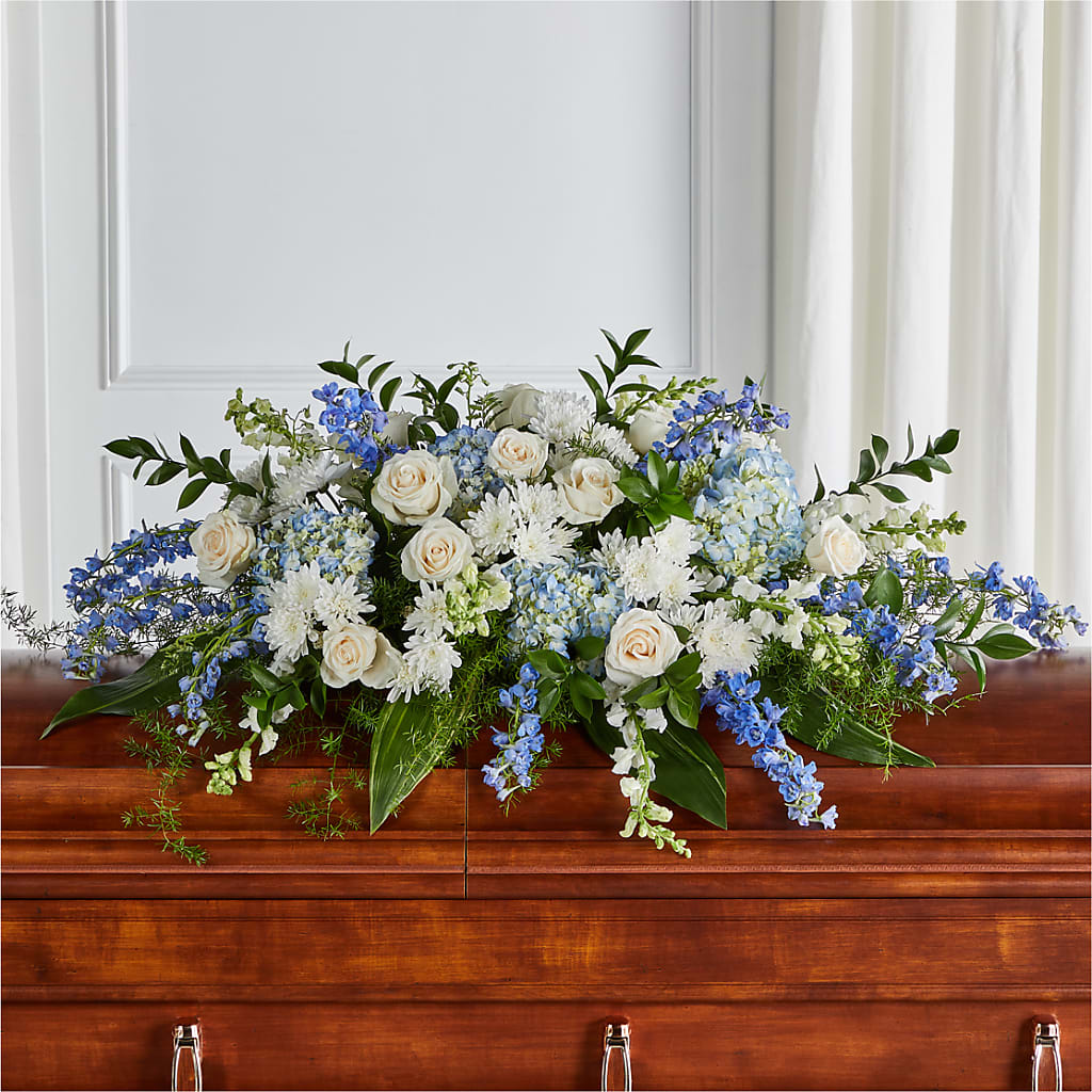 Timeless Essence Casket Spray – Schoodic In Bloom, Winter Harbor ME