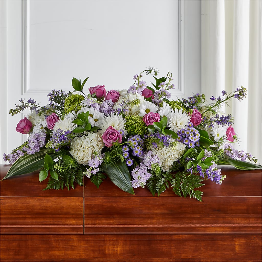 Meadows of Serenity Casket Spray – Schoodic In Bloom, Winter Harbor ME