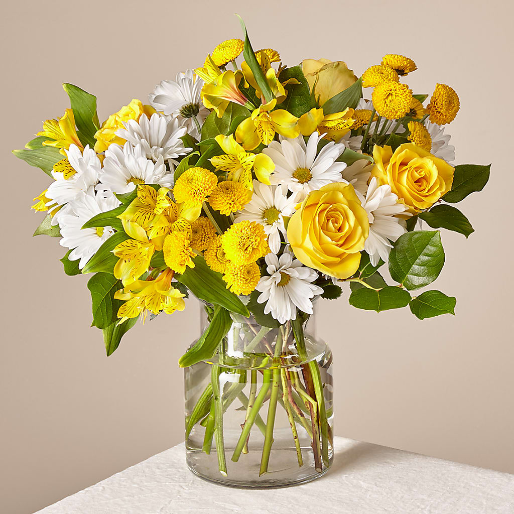 Sunny Sentiments Bouquet – Schoodic In Bloom, Winter Harbor ME