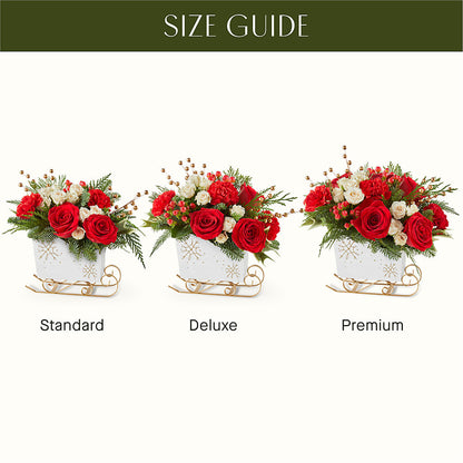 Gone Sledding Bouquet –  Schoodic In Bloom, Winter Harbor ME