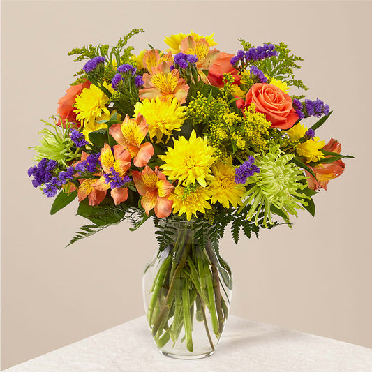 Marmalade Skies Bouquet – SCHOODIC IN BLOOM, Winter Harbor ME