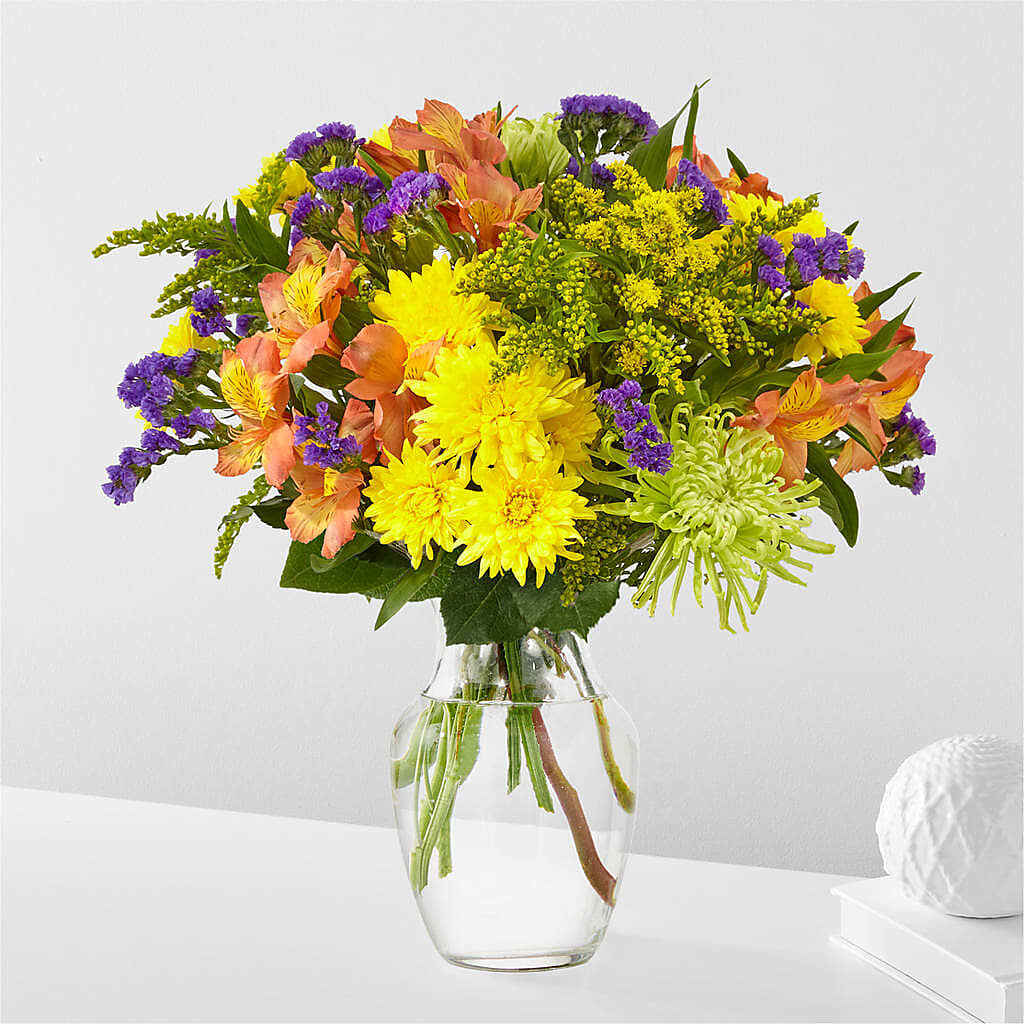 Marmalade Skies Bouquet –  Schoodic In Bloom, Winter Harbor ME