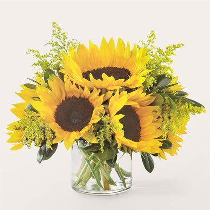 Beaming Sunflower Bouquet –  Schoodic In Bloom, Winter Harbor ME