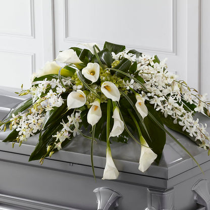 Angel Wings Casket Spray –  Schoodic In Bloom, Winter Harbor ME