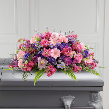 Glorious Garden Casket Spray –  Schoodic In Bloom, Winter Harbor ME