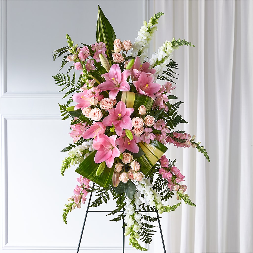 Elegant Embrace Standing Spray –  Schoodic In Bloom, Winter Harbor ME