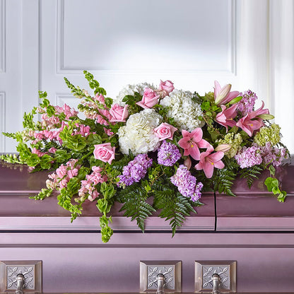 Life's Gratitude Casket Spray –  Schoodic In Bloom, Winter Harbor ME