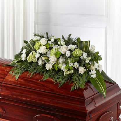 Hopeful Gesture Casket Spray –  Schoodic In Bloom, Winter Harbor ME