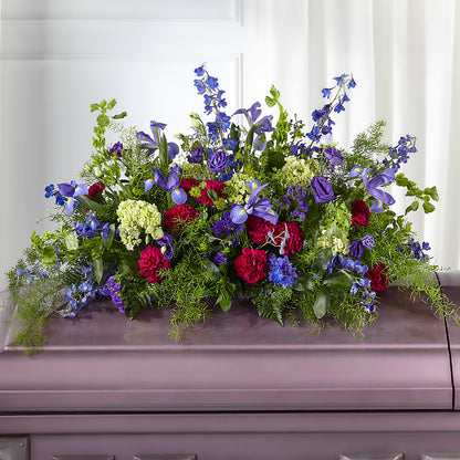 Always Treasured Casket Spray –  Schoodic In Bloom, Winter Harbor ME