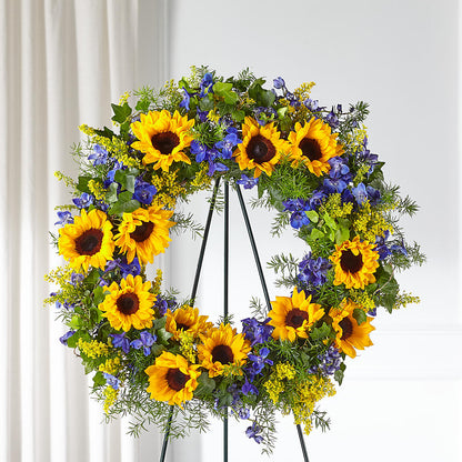 Bright Rays Wreath –  Schoodic In Bloom, Winter Harbor ME