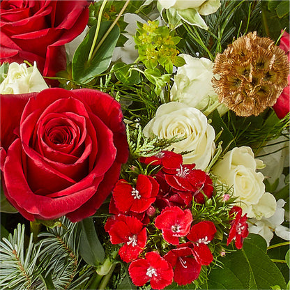 Deck the Halls Bouquet –  Schoodic In Bloom, Winter Harbor ME
